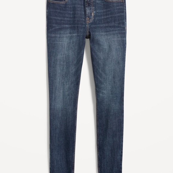 Old Navy Women's Dark Blue Skinny Jeans Size 6 - Picture 3 of 7